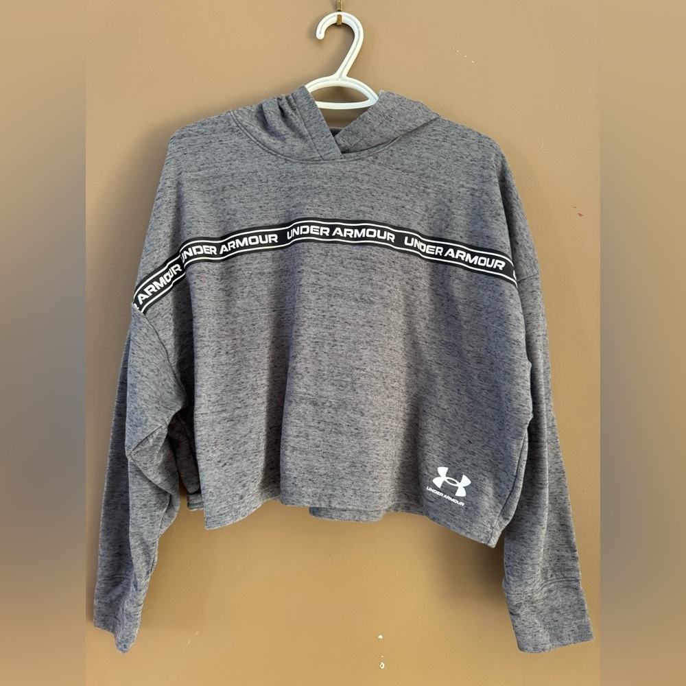 Under Armour Gray Cropped Hoodie